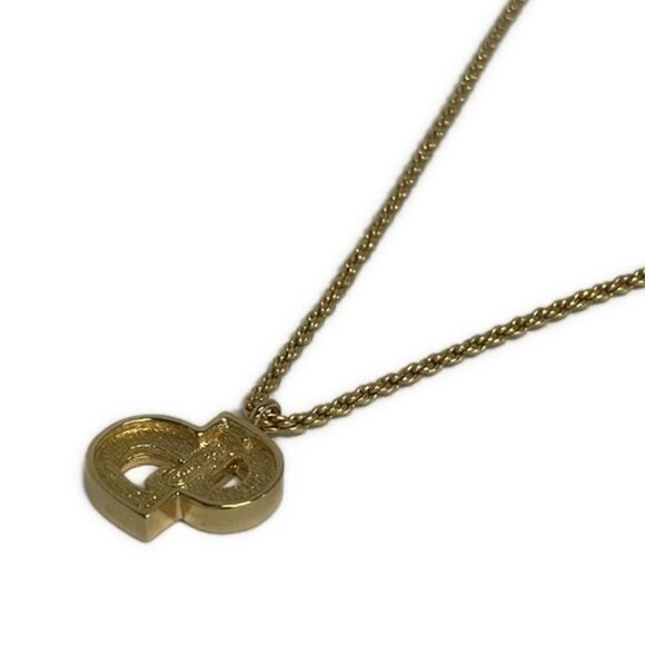 Dior Necklace Gold Clear CD Motif - Picture 3 of 5
